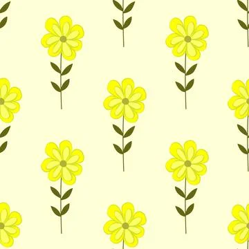 Pattern with flowers Stock Illustration