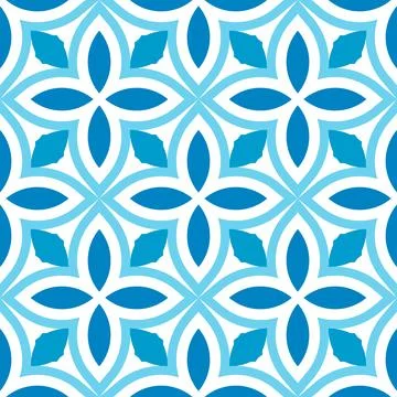 Pattern flowers seamless blue colors 스톡 일러스트