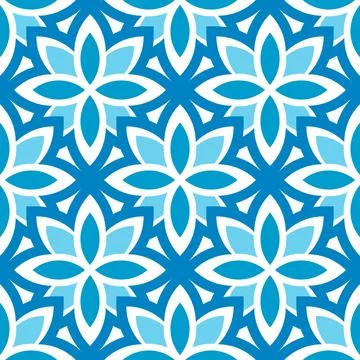 Pattern flowers seamless blue colors 스톡 일러스트