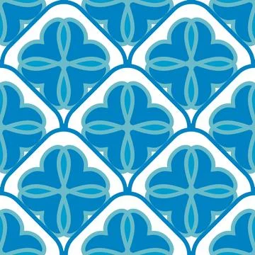 Pattern flowers seamless blue colors 스톡 일러스트