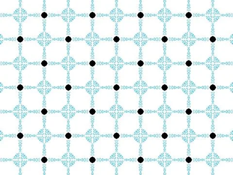Pattern with flowers in a shade of blue Illustrazione stock