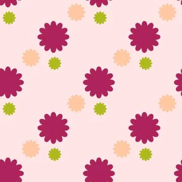 Pattern with flowers. Subject Spring-Summer Stock Illustration