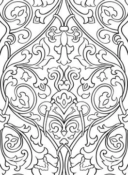 Pattern with flowers for wallpaper. Illustrazione stock