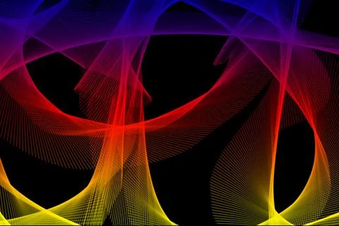 Pattern flowing lines soft curves light effect modern gradient background Illustrazione stock