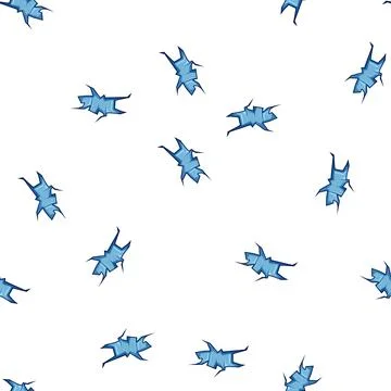 Pattern flute ice crack cartoon vector Stock Illustration