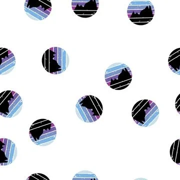 Pattern flute retro sunset cartoon vector Stock Illustration
