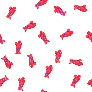 Pattern flying plane toy cartoon vector Stock Illustration