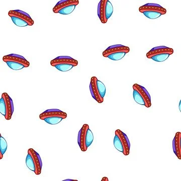 Pattern flying ufo ship cartoon vector 스톡 일러스트