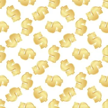 Pattern fo dollar signs Stock Illustration