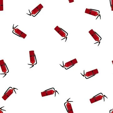 Pattern foam fire extinguisher cartoon vector Stock Illustration