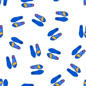 Pattern foam insoles cartoon vector Stock Illustration
