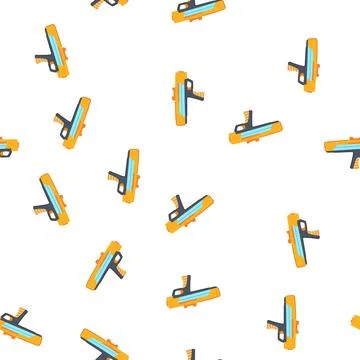 Pattern foam nerf gun toy cartoon vector 스톡 일러스트