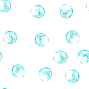 Pattern foam soap bubble explosion cartoon vector 스톡 일러스트