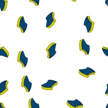 Pattern foam sponge kitchen cartoon vector Illustrazione stock