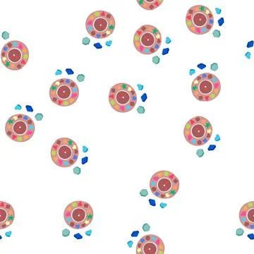 Pattern focus puzzles toy cartoon vector 库存插图
