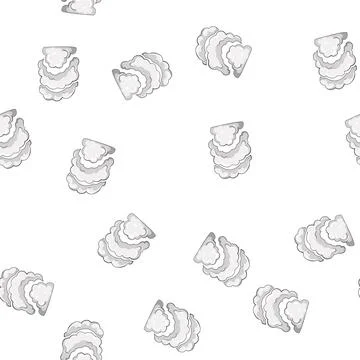 Pattern fog smoke cloud cartoon vector 库存插图