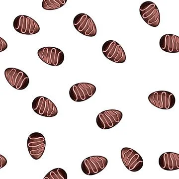 Pattern foil chocolate egg cartoon vector 스톡 일러스트