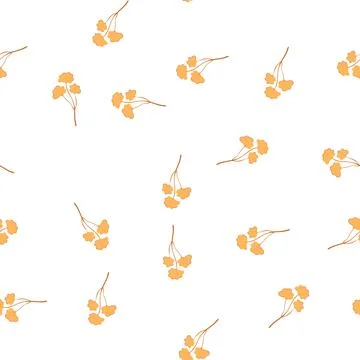 Pattern foil gold leaves cartoon vector Stock Illustration