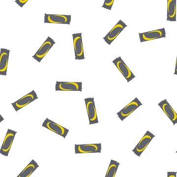 Pattern foil snack pack cartoon vector Illustrazione stock
