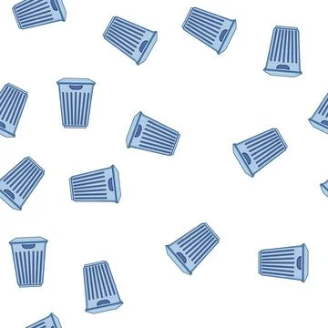 Pattern foldable laundry basket plastic cartoon vector Stock Illustration