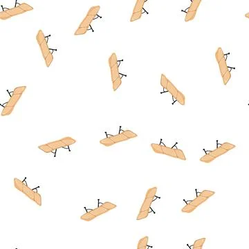 Pattern folding cot camp cartoon vector 库存插图