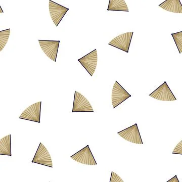 Pattern folding fan cartoon vector Stock Illustration