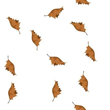 Pattern foliage maple leaf cartoon vector Stock Illustration