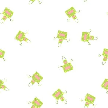 Pattern food apron kitchen cartoon vector 스톡 일러스트