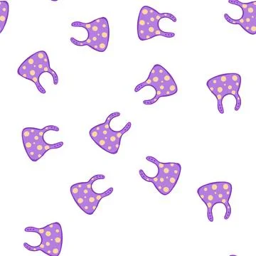 Pattern food bib cartoon vector イラスト素材