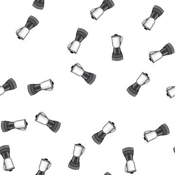 Pattern food blender kitchen cartoon vector Stock Illustration