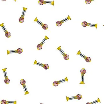 Pattern food bubblegum machine cartoon vector Illustrazione stock