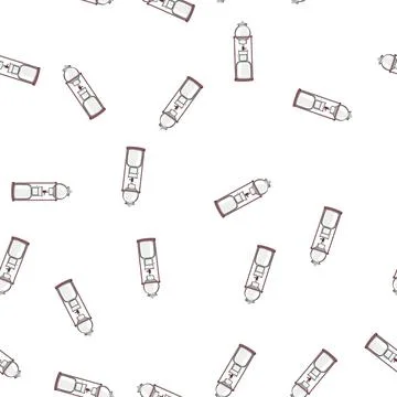 Pattern food ice drip coffee cartoon vector イラスト素材
