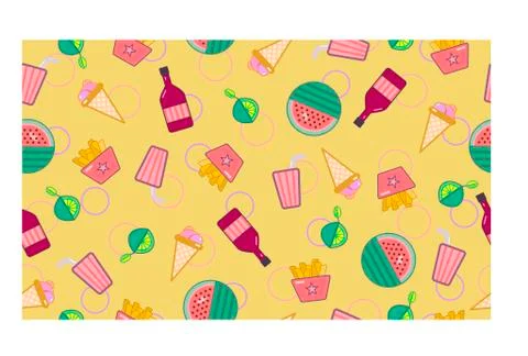 Pattern food Stock Illustration