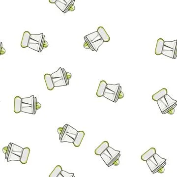 Pattern food juicer kitchen cartoon vector 스톡 일러스트