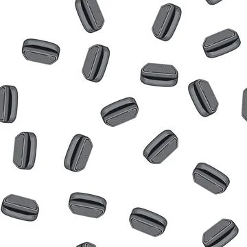 Pattern food sandwich maker cartoon vector Stock Illustration