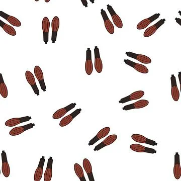 Pattern foot electric heated insoles cartoon vector 库存插图