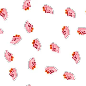 Pattern foot kid shoes cartoon vector Stock Illustration