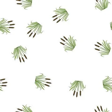 Pattern forest lake plant cartoon vector Stockillustratie