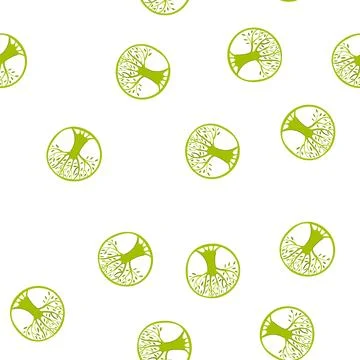 Pattern forest tree of life cartoon vector Illustrazione stock