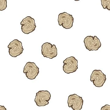 Pattern forest tree rings cartoon vector Stock Illustration