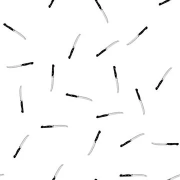 Pattern fork knife cartoon vector Stock Illustration