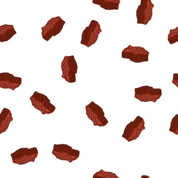 Pattern fork steak grill cartoon vector Stock Illustration