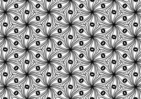 Pattern in form of demon eyes 스톡 일러스트