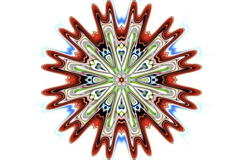 Pattern in the form of a flower Illustrazione stock