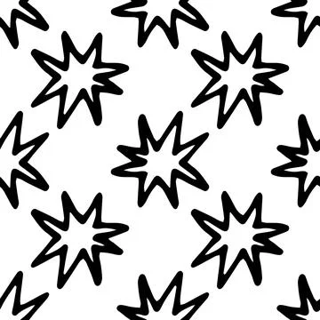 A pattern in the form of a polyhedral star. Abstract seamless pattern of the Illustrazione stock