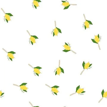 Pattern formal boutonniere cartoon vector 库存插图