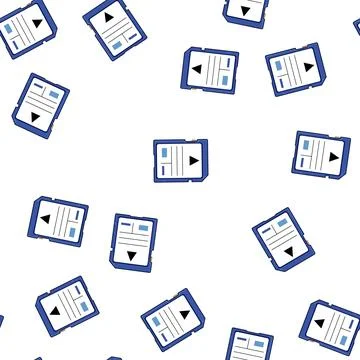 Pattern format sd card cartoon vector Stock Illustration