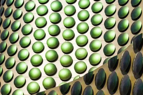 Pattern formed by cladding on a building Foto stock