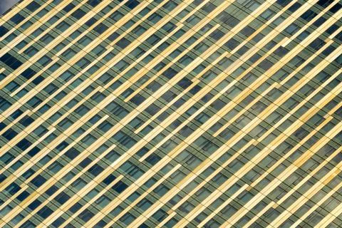 Pattern formed by windows on a building 写真素材