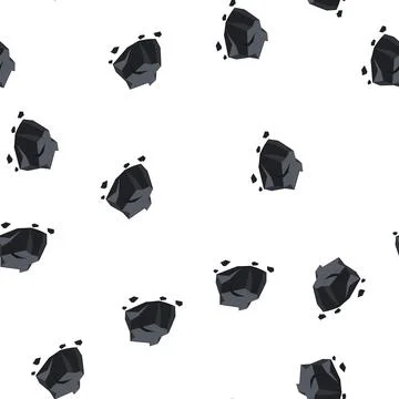 Pattern fossil coal ore cartoon vector Stock Illustration